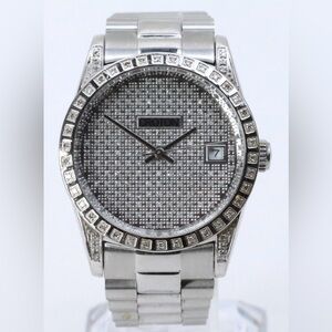 Men's Croton Diamond & Stainless Steel Automatic Watch